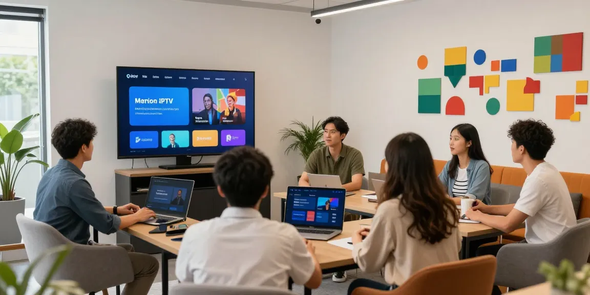 IPTV reseller consulting local clients in a trusted community setting.